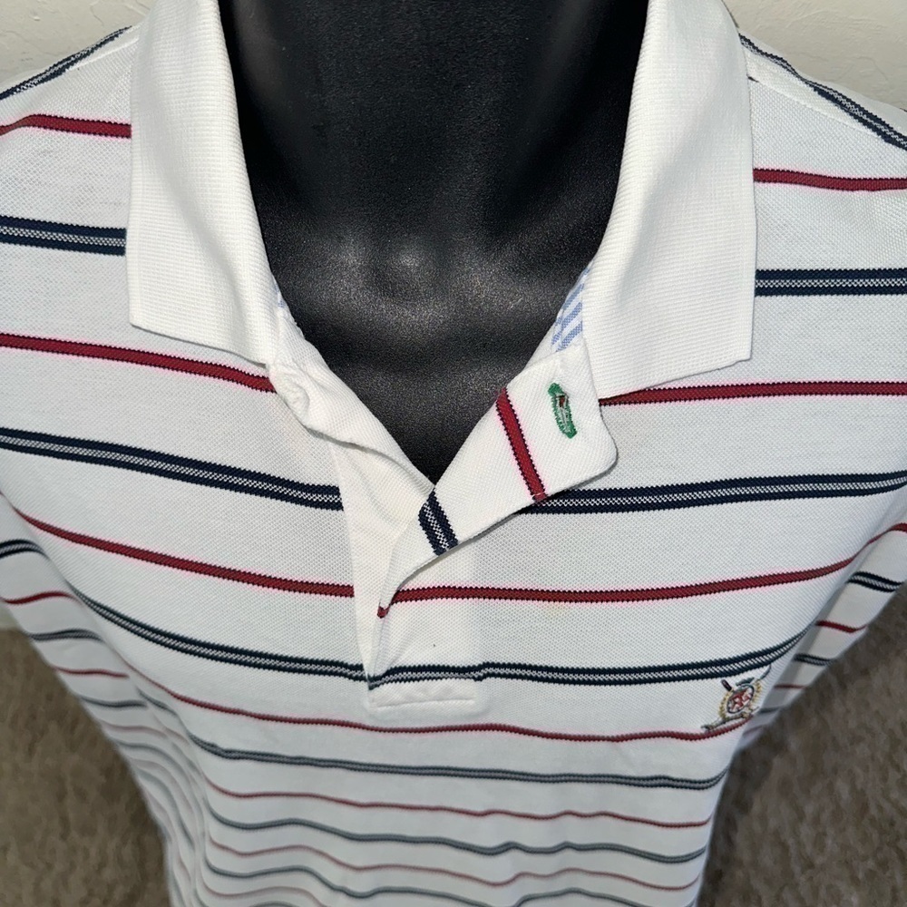 Men’s vintage Tommy Hilfiger 1/03 red white blue size medium polo shirt - Picture 3 of 7